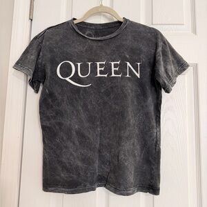 Queen Black Distressed Graphic T-Shirt XS Rock & Pop Music